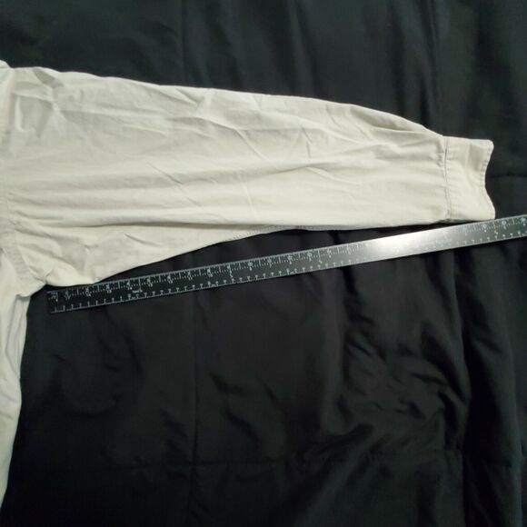 Ralph Lauren Mens Button Up Shirt Tan Size Large Cotton Long Sleeve Blue Pony - Picture 6 of 9